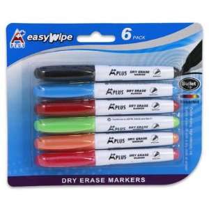  6pk Easy Wipe Easy Dry Easy Erase Markers