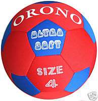NEW CLOTH COVERED ULTRA SOFT SOCCER BALL SIZE 4  