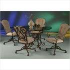 Pastel Furniture Verdugo Dining Set with Magnolia Caster Chairs in 
