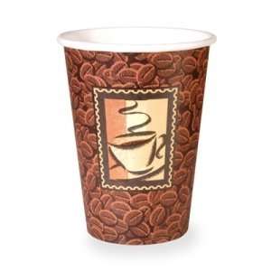  Dixie Polycoated Paper Cup, Hot, 12 oz., Java Design 