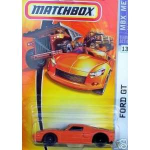   Matchbox 2007 164 Scale Orange Ford GT Cast Car #13 Toys & Games