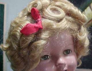   1930s 23 Shirley Temple Doll/Tin Eyes/Original Tin Pin/L@@K  