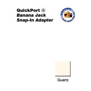  Leviton AC837 BQR Acenti Red Banana Jack QuickPort Snap In 