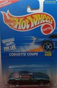 1996 Hot Wheels Corvette Coupe Col. #499 (5 Spoke Wheels)  