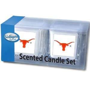 College Candle Set (2)   Texas Longhorns