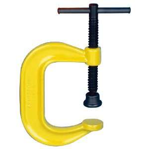   Deep Throat Pattern C Clamp, High Visibility Finish, Safety Yellow