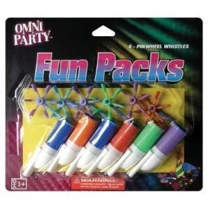  Omni Party Pinwheel Whistles, 6 Count (6 Pack) Health 