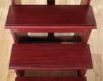 Cherry 4 Tier Office Library Step Ladder  