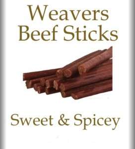 Weaver Sweet & Spicy Beef Sticks 1/2 lb.  