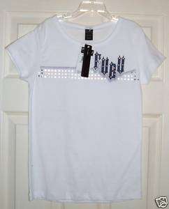 Girls FuBu brand blouse size 14/16 white NWT  