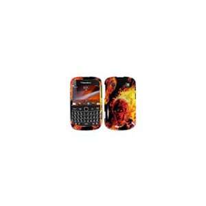  Blackberry Bold Touch 9900 9930 Fire Skull Cell Phone Snap 