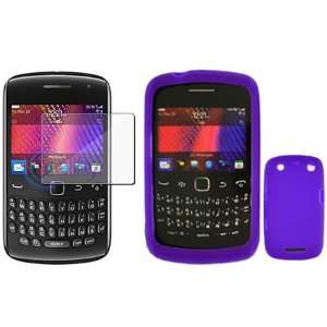 iNcido Brand Blackberry 9360/9370/Apollo Combo Solid Purple Silicone 