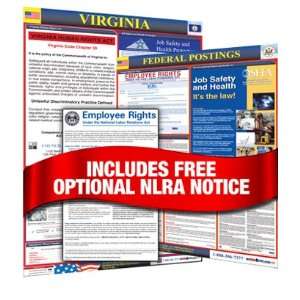  Virginia Labor Law Posters (State & Federal incl. NLRA 