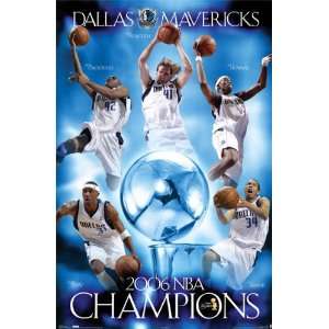  Dallas Mavericks 2006 NBA Champions Poster Sports 