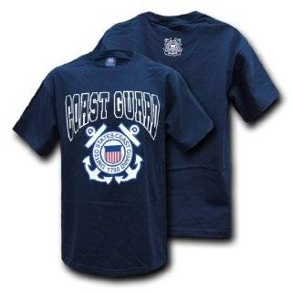  New U.S. Coast Guard Auxiliary Cotton T Shirt   Navy Blue 