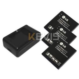 1500mAh Battery + Wall USB Charger LG Optimus 3D 2X P920 P990 P999 