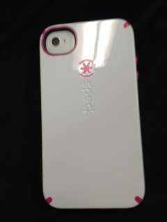 White and Pink Speck iPhone 4s 4 Candyshell Case Rare verizon sprint 