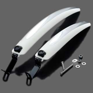 Replacement Bike Bicycle Fenders Set for 14~16 Tire White New  