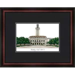  University of Texas Campus Lithograph Picture