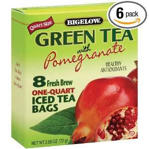   Green Tea with Pomegranate Iced Tea, 2.56 Ounce Boxes (Pack of 6