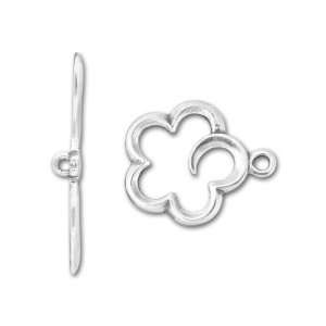  20mm Flower Sterling Toggle Clasp Arts, Crafts & Sewing