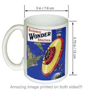 Science Wonder Stories Sci Fi Cover Art Vintage COFFEE MUG 