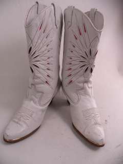 Dingo Vintage Short White 8 M Womens Western Boots  