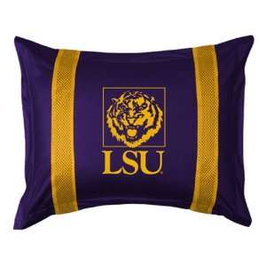  LSU Tigers Sideline Pillow Sham   Standard Sports 