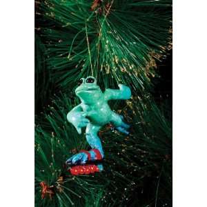  Kittys Critters 3 Inch Frog Skating Ornament