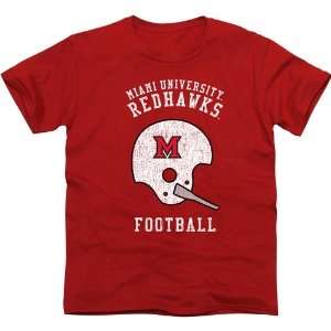 Miami University RedHawks Club Slim Fit T Shirt   Red  