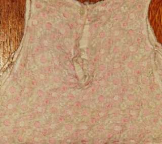 Vintage Dress Top for Large Doll or Baby Dress Only  