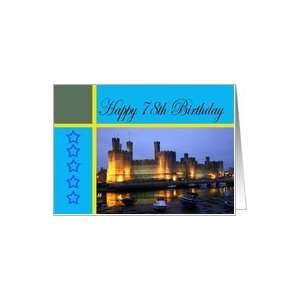  Happy 78th Birthday Caernarfon Castle Card Toys & Games
