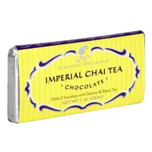 Splendid Specialties Imperial Chai Tea Milk Chocolate Bar, 1 Ounce 