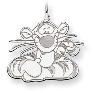  Tigger Charm 7/8in   14k White Gold Jewelry