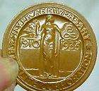1910 1935 Silver Anniversary of Bakelite Corp. Bakelite Medallion Chip
