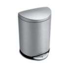   Can, Fingerprint Proof Brushed Stainless Steel, 50 Liters /13 Gallons