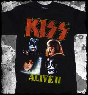 Kiss   Alive II 2   rock n roll   official t shirt  