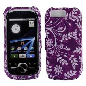 Motorola Opus1 I1 Purple Flower Leaf Premium Designer Hard Protector 