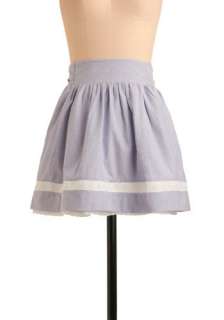 Bocce Ball Match Skirt by Bibico   Blue, White, Stripes, Bows, Lace 