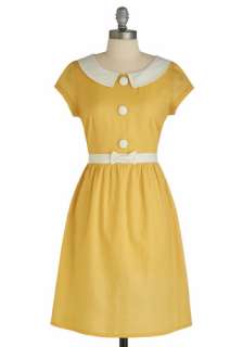   Lemon Square Dress  Mod Retro Vintage Printed Dresses  ModCloth