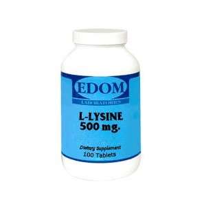  Edom Labs Lysine 500 mg 100 Tablets Health & Personal 