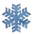 raz 12 oversized blue glitter commercial snowflake christmas ornament