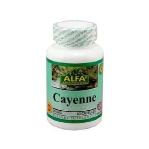  Alfa Vitamins Cayenne 300 mg 60 caps Digestion Antioxidant 