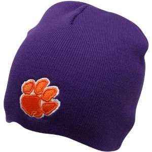 Top of the World Clemson Tigers Purple Easy Does It Knit Beanie 