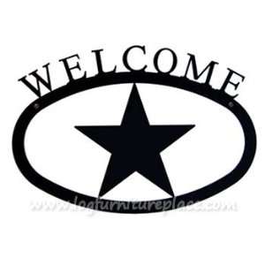  Wrought Iron Star Welcome Sign