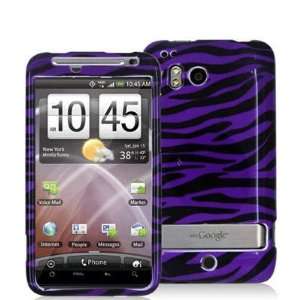  Black / Purple Zebra Design Crystal Hard Skin Case Cover 
