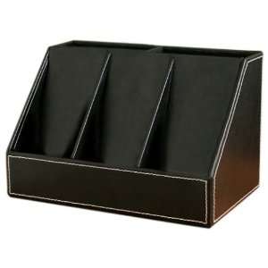  SEI 3 Position Charging Station   Faux Leather Black