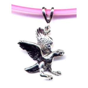 16 Pink Falcon Necklace Sterling Silver Jewelry 