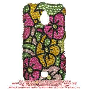   Cover Case Green w/ Hot Pink Hawaii Flower Cell Phones & Accessories