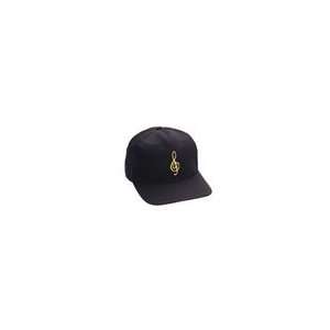  G Clef Baseball Hat (Black with Gold Trim) Toys & Games